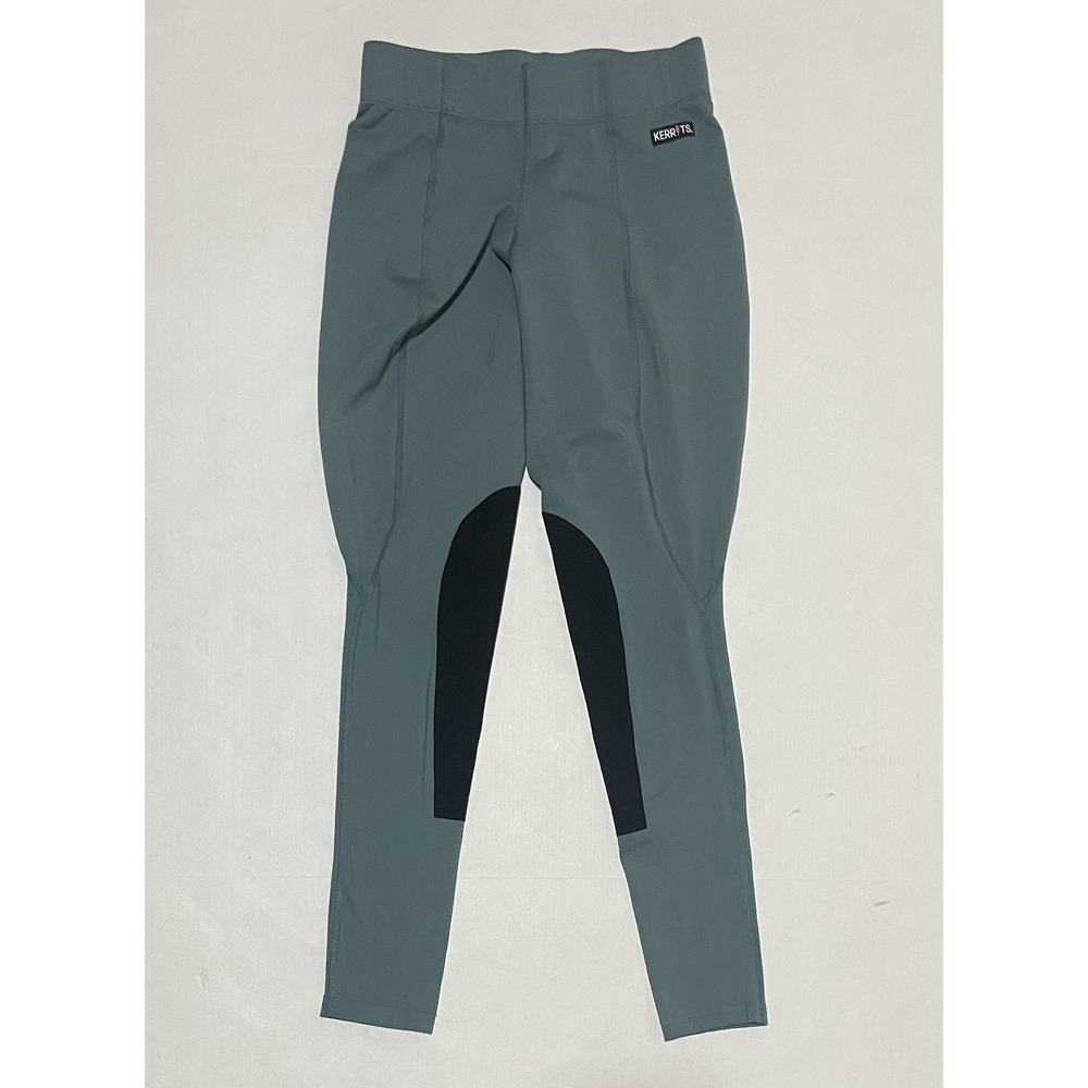 Kerrits Tights Women's Size Small Teal‎ Pants Leggings Patches Stretch USA